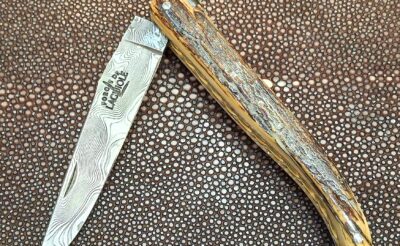 forge de laguiole ivoire de mammouth et damas 12cm